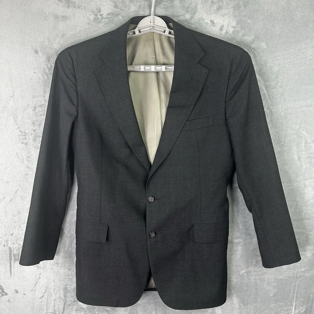 Vintage Polo University Club Ralph Lauren Blazer 42R Dark Gray‎ Sport Coat